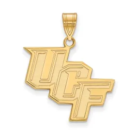 10k Yellow Gold Central Florida Large 'UCF' Pendant