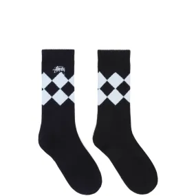 ARGYLE JACQUARD CREW SOCKS