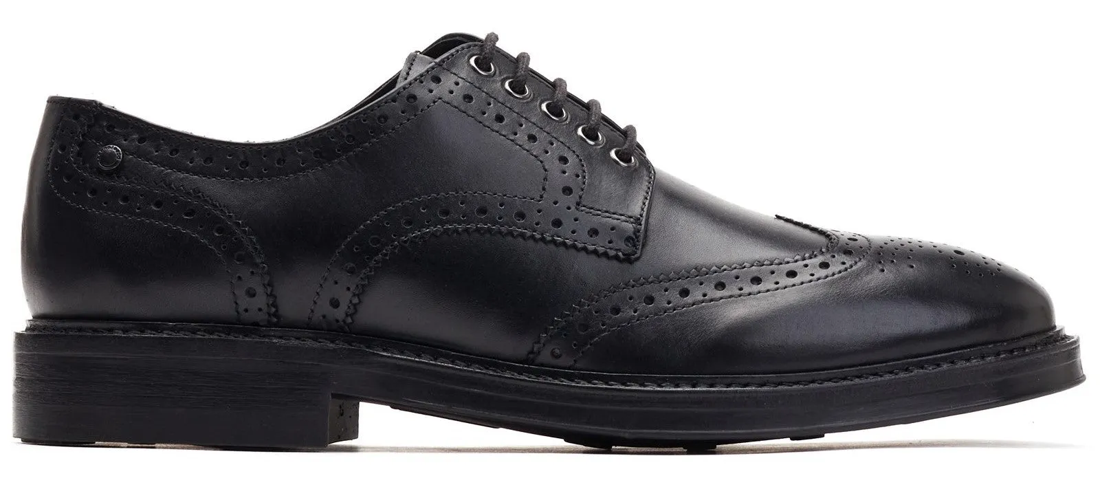 Base London Bryce Mens Leather Lace Up Brogue Shoe