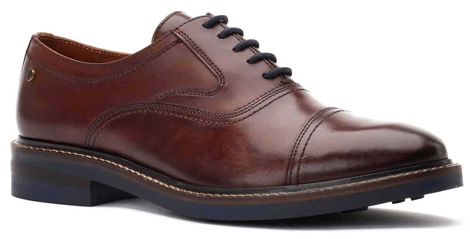 Base London Tatton Mens Leather Lace Up Derby Shoe