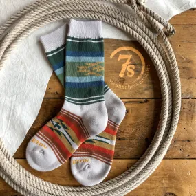 Beach Stripe Pendleton Crew Sock