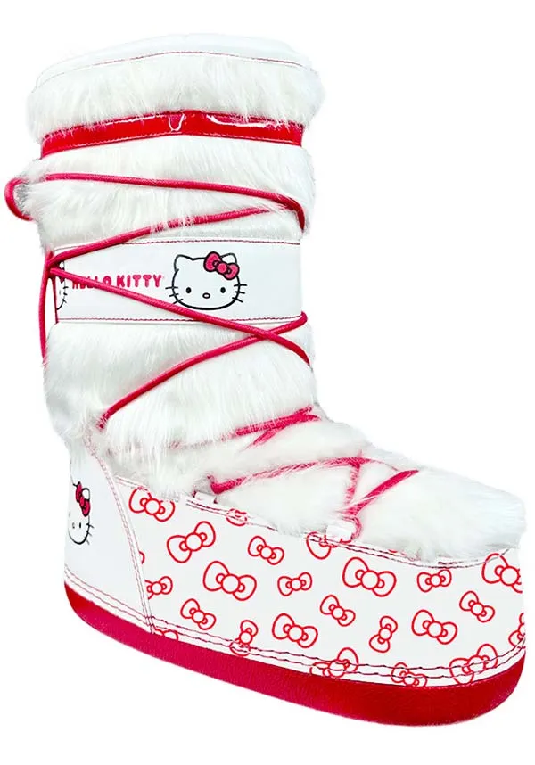 Blizz Hello Kitty [White/Red] | PLATFORM BOOTS [IN STOCK] **