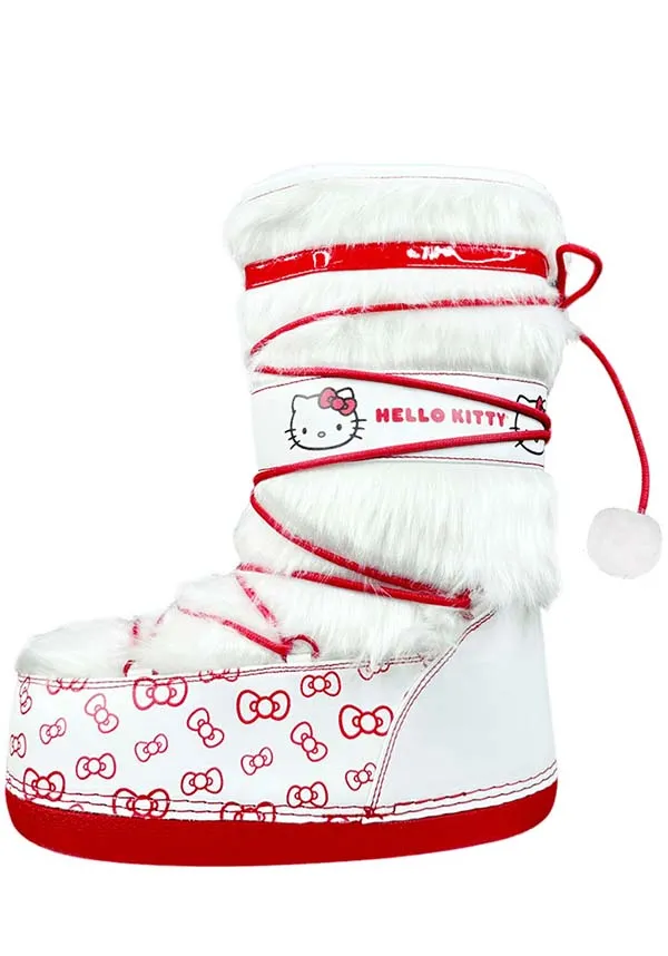 Blizz Hello Kitty [White/Red] | PLATFORM BOOTS [IN STOCK] **