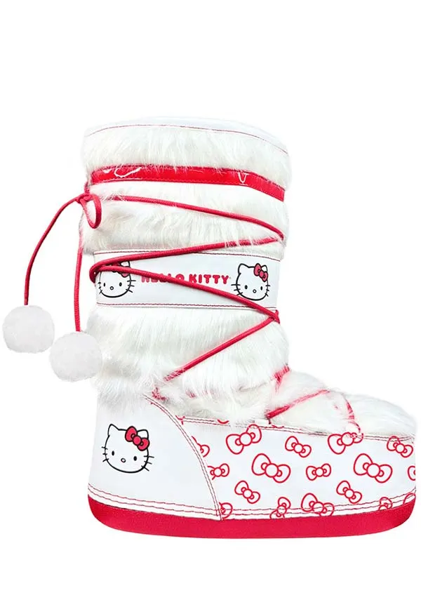 Blizz Hello Kitty [White/Red] | PLATFORM BOOTS [IN STOCK] **