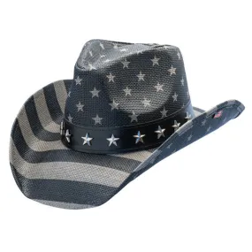 California Hat Company - Freedom Star American Flag Cowboy Hat