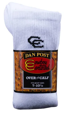 Dan Post Men's Cowboy Certified Boot Sock - 2 Pack