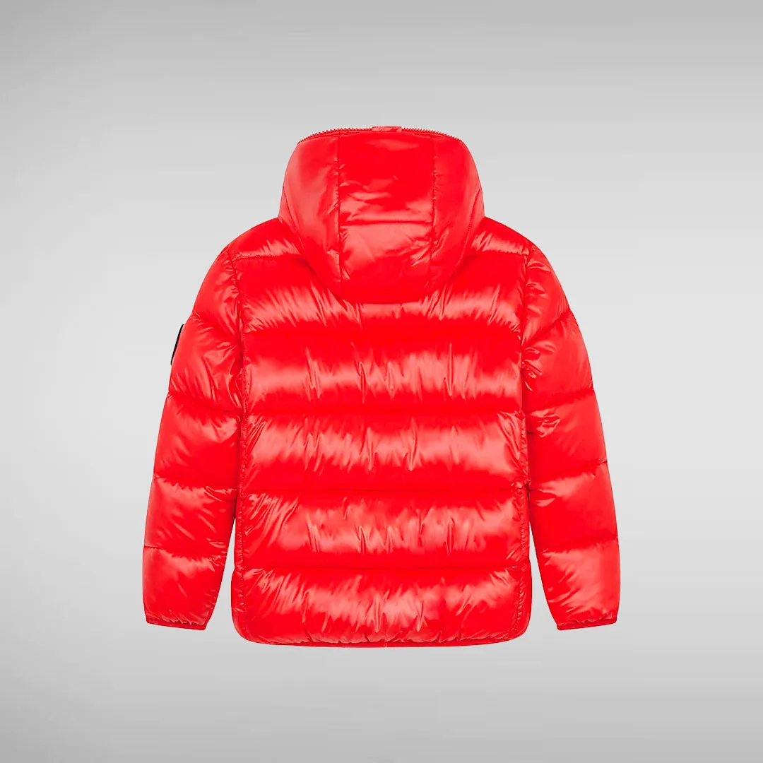 Girls' Kate Hooded Puffer Jacket In Sweet Red