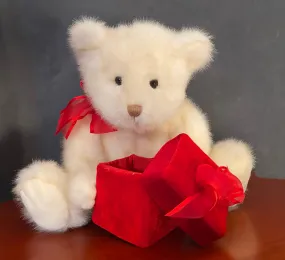 GUND Plush Teddy Bear, Red Velvet Gift Box 12.5". Valentine's Day, Engagement Gift