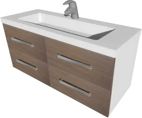 Henry Brooks - Wall Hung Vanity Strata Quad Duo 1500