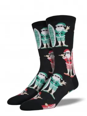 Men's Surf Santa Graphic Socks