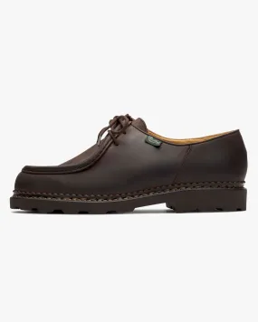 Paraboot Michael Piped Seam Derby Shoe - Nubuck Gringo / Marche Marron