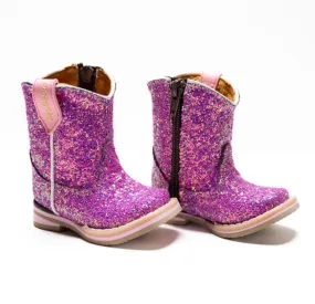 Princess Fuchsia Square Toe Boots -