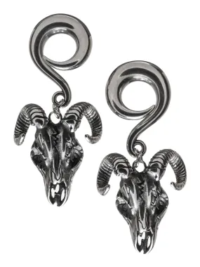 Ram Skull Steel Curled Hook Hangers