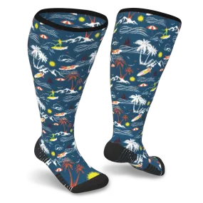 Surfs up Diabetic Compression Socks